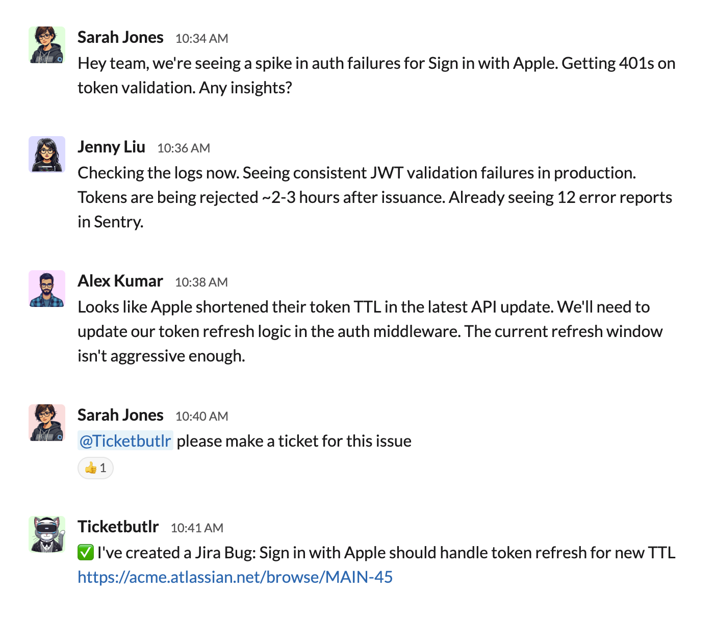 Ticketbutlr Slack Bot Interface